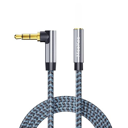 Meokse 3.5mm Male to Female Audio Cable 20FT,Headphone Extension Cable,AUX Extension Cable 3.5mm Aux Jack Audio Extension Cable,3.5 mm Nylon Braided Extension for car Smartphones,Tablets,Media Players - size: 20FT/6M