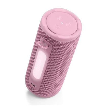JBL Grip Portable Bluetooth Speaker, Waterproof, Ambient Light - Pink | Up to 14 Hr Playtime, AI Sound Boost, IP68 Waterproof And Dustproof, Drop-Proof, App Control, Ideal For Outdoor And Travel - color: Pink