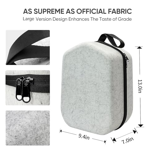sarlar Hard Carrying Case for Meta Quest 3/3S/Oculus Quest 2/Pimax Dream Air, Large Space for BOBOVR S3 Pro/M3 Pro/Kiwi Design Battery Head Strap All Accessories, Ideal for Travel Home Storage - size: L/For BOBOVR S3 Pro