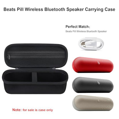 Carrying Case for Beats Pill - Portable Bluetooth Speaker/Beats Pill x Kim - color: Black