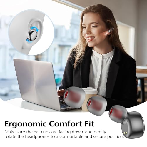 kurdene Wireless Earbuds Bluetooth 5.3 Light Weight in Ear Headphones | Premium Sound Bass Ear buds with Charging Case,Touch Control,Built in Mics Headset,Clear Calls for Sports Glossy Black - color: Glossy Black