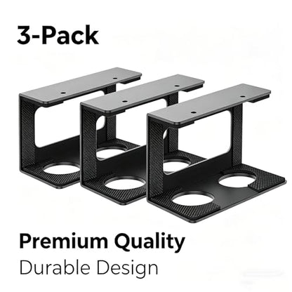 Under Desk Laptop Mount, Laptop Under Desk Mount 3 inches Tall Effective Space with Silicone Pad, Aluminum Under Desk Laptop Holder Rack for Laptop MacBook Dell OptiPlex PS4 & More