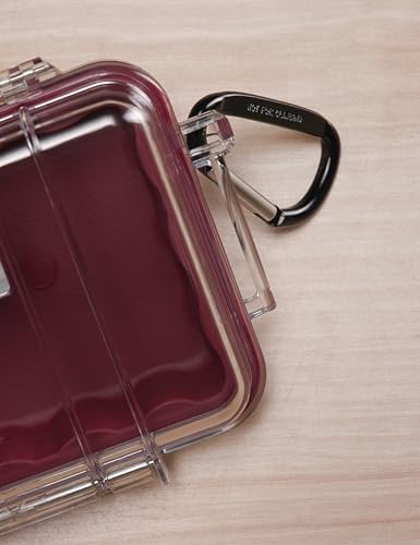 Pelican 1020 Micro Case (Red/Clear) - color: Red/Clear