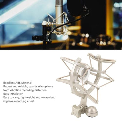 Microphone Shock Mount, Universal Mic Holder Stand for TLM103, for TLM193, for TLM127, for TLM170, for MK4, 25mm ABS Anti Vibration Mic Holder
