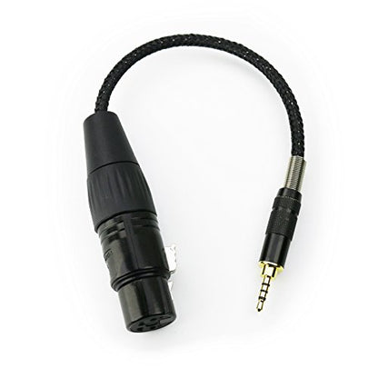 NewFantasia 2.5mm Trrs Balanced Male to 4-pin XLR Balanced Female Headphone Audio Adapter for Astell&Kern AK240 AK320 AK380 for onkyo DP-X1 FIIO X5III XDP-300R