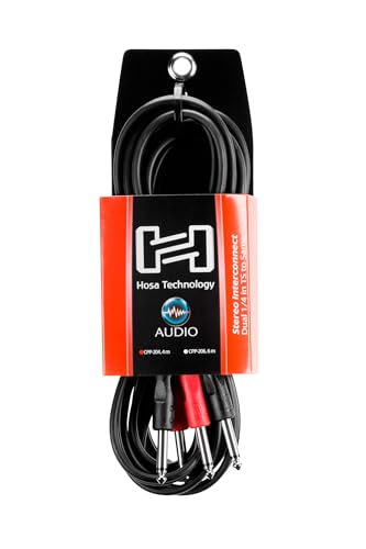 Hosa CPP-204 Dual 1/4" TS to Dual 1/4" TS Stereo Interconnect Cable - 4 Meters (13.2 ft) - size: 13.1 Feet