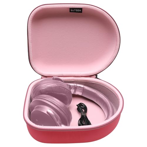 Case for Audio-Technica ATH-M20x/Raycon/JBL/Sony/Anker Headphone Magenta | Carrying Travel Headphone Case Hard Shell for Over Ear Headphone - color: Magenta