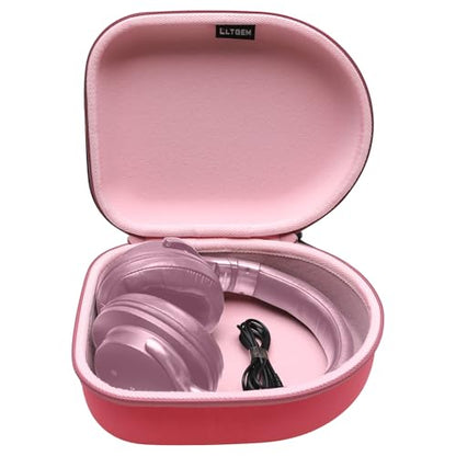Case for Audio-Technica ATH-M20x/Raycon/JBL/Sony/Anker Headphone Magenta | Carrying Travel Headphone Case Hard Shell for Over Ear Headphone - color: Magenta