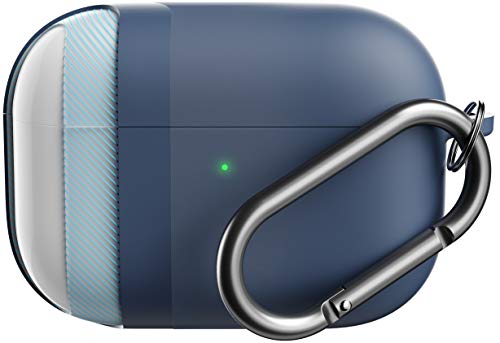 KeyBudz Hybrid Shell Series Compatible with AirPods Pro Case Cover - color: Midnight Blue, size: AirPods Pro 1. Generation