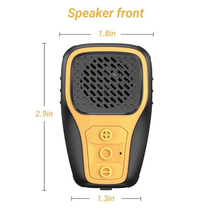 INGA Wearable Bluetooth Speaker, IP67 Waterproof Clip-on Mini Portable Speakers, Supports Siri Google Assistant, Wireless Clip Speaker with Built-in Mic, Hands-Free Music and Calls(Yellow) - color: Yellow with Voice Assistant