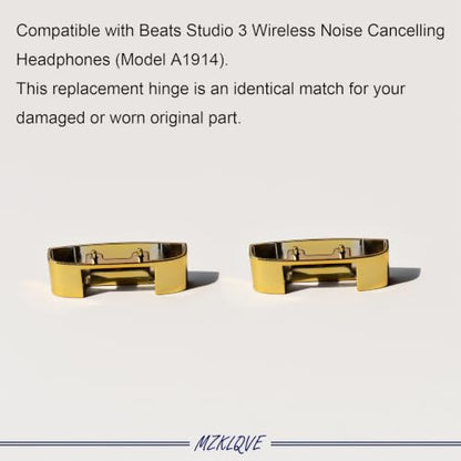 Studio 3 Headband & Hinge - Replacement Parts Accessories Repair Kit for Beats Studio 3 Headphone (Grey Gold) - color: Grey Gold