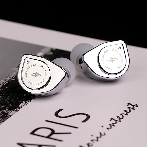 Linsoul SIMGOT EW200 10mm SCP Diaphragm Dynamic Driver IEM in-Ear Earphones | with All Metal Body, Detachable 0.78mm 2pin Silver-Plated OFC Cable for Audiophiles Musicians, 3.5mm without Mic - style: EW200 Without Mic