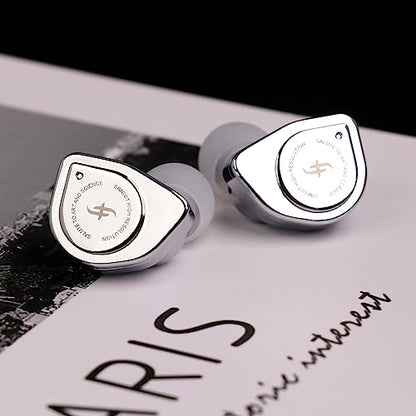 Linsoul SIMGOT EW200 10mm SCP Diaphragm Dynamic Driver IEM in-Ear Earphones | with All Metal Body, Detachable 0.78mm 2pin Silver-Plated OFC Cable for Audiophiles Musicians, 3.5mm without Mic - style: EW200 Without Mic