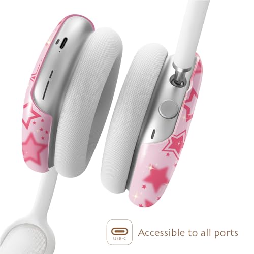 iBenzer Protective Case for AirPods Max Headphones, Ear Cups Cover for Apple AirPods Max (2024 USB-C / 2020 Lightning), Starry Pink, AP-MAX-135 - color: Starry Pink