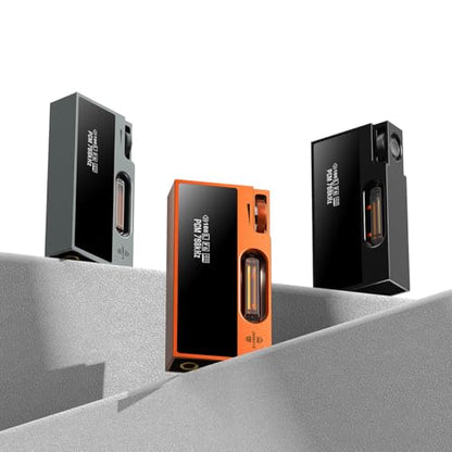 SHANLING UA7 Portable Headphone Amplifier,High-End with Tube Flavoring,USB Dongle DAC AMP,ES9069 DAC,Dual JAN6418 Tubes,Support 768kHz/32bit,DSD512,577mW@32Ω Output,3.5mm+4.4mm Jack (Grey) - color: Grey