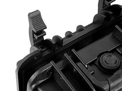 Monoprice Weatherproof/Shockproof Hard Case - IP67, Customizable Foam, 10" x 8" x 4", Black - Pure Outdoor Collection - color: Black, size: 3 Liter, style: Case