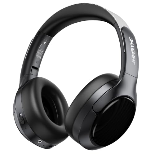 Wireless Noise Cancelling Headphones, 120H Playtime, Over Ear Headphones | 45dB Hybrid active passive noise cancelling headphones, Bluetooth 6.0, balanced sound, soft ear cups, 120H travel office