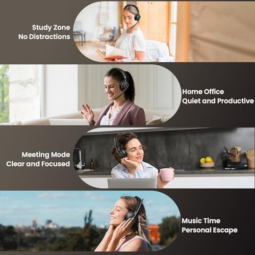 Dytole Wireless Headset with mic for Work