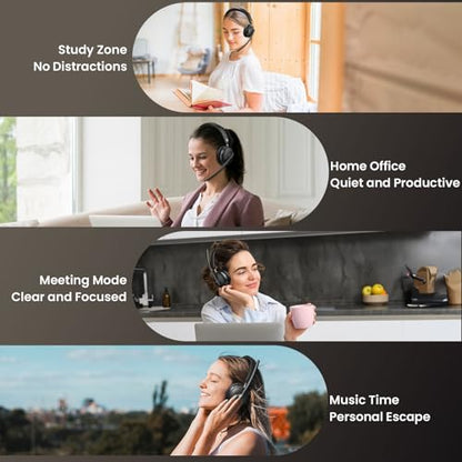 Dytole Wireless Headset with mic for Work