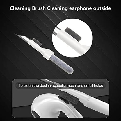2PCS Bluetooth Earbuds Cleaning Pen, Wireless Headphones Cleaning Tool Multi-Function Cleaner Kit with Soft Brush for Earphones, Charging Box Accessories, Phone, Camera