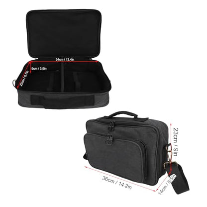 Effects Pedal Carrying Bag, 10mm Padding Multi Pockets Guitar Effects Pedal Case with Adjustable Strap and Water Proof Fabric, for Line 6 (S) - size: S