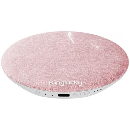 Kinglucky Mini Bluetooth Pillow Speaker, Pink | Built-in Pink Noise White Noise Sound Machine, Under Pillow Design, Headphone-Free, Rechargeable For Side Sleeper - color: Pink