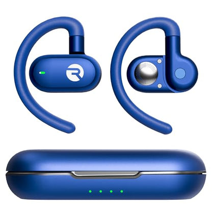 Raycon Fitness Open Ear Earbuds - Wireless, Water-Resistant, 40H (Blue) | Open-Ear Clip Design, Lightweight - color: Blue