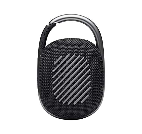 JBL Clip 4 Portable Bluetooth Speaker (Black) + Bundle with divvi! Protective Hardshell Case (Black) - color: Black