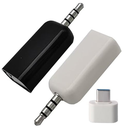 2 Pack AUX to USB A Adapter Audio Cable, USB Female to 3.5mm Male Converter Jack Plug for U-Disk to Connect Car CD Player Play MP3 Music Auxiliary Port Only