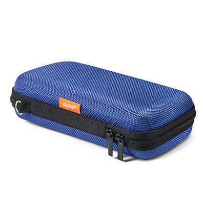 Small Carrying Bag for GPS Hard Drive, Portable EVA Protection Case | Mesh Inner Pocket, Universal Travel Pouch for External Battery, Cell Phone, USB Charging Cable, Zipper - color: Blue