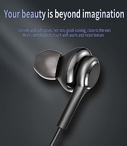 Wired USB C Earphones 2 Pack Type C Jack Compatible with Samsung Galaxy Ultra Smartphone in Ear Headphones with Microphone Stereo Music Sports Earbuds for iPhone 15 N10-ej