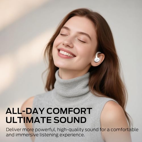 Monster N-Lite 216 Wireless Earbuds, Bluetooth 6.0 Headphones Noise Cancelling, Comfort Fit Ear Buds, Deep Bass Over Ear Buds 48H Playtime IPX6 Waterproof Earphones for Running/Workout/Gym