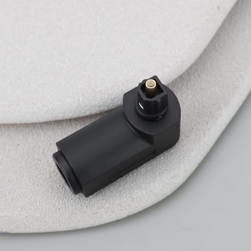 2pcs TosLink Optical Audio Adapter Angled 90 Degree Optical Male to Female Connector for TVs AV Receivers Home Theater Systems