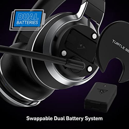 Turtle Beach Stealth Pro Multiplatform Wireless Noise-Cancelling Gaming Headset for PS5, PS4, PC, Mac, Mobile – Swappable Batteries – Black - style: Stealth Pro PlayStation