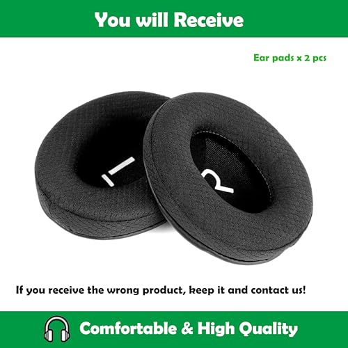 Earpads Cushion Compatible with Avantree Audition/Audition Pro HT5009 / HT4189 / HT3189 / DG59 Headphones Ear Pads Replacement with Durable & Breathable Fabric/High Density Foam