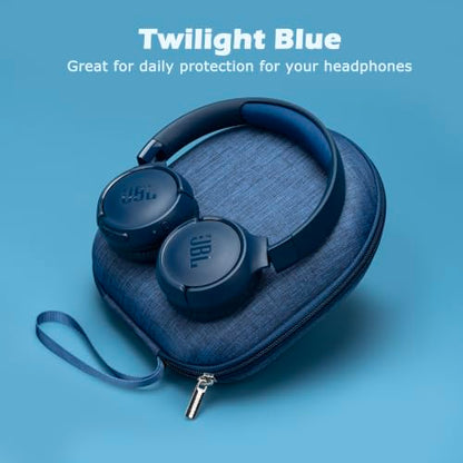 Ginsco Universal Headphone Case Compatible with JBL Tune 510BT 720BT, Sony WH-CH 720N/WH-CH520, with Bose/JBL/Soundcore Life Q20i Q30/BERIBES/TOZO/KVIDIO etc Over-Ear Headphones (Blue) - color: Blue