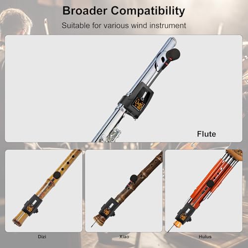 Wireless Flute Microphone System UHF Wind Music Instruments Mic - style: U-740 Flute Microphone