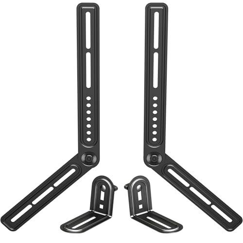 XINLEI Universal Sound Bar Mounts with Detachable Long Extension Plates Fits Most 23 to 65 Inch TVs Soundbar TV Mount Bracket Above or Under TV, up to 22 lbs SBR303 - color: SBR303
