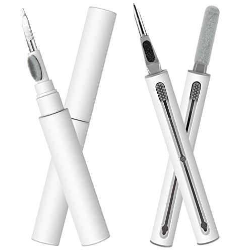 2pcs Cleaner Kit, Multi-Function Cleaner Kit for Bluetooth Camera Earphone Computer (White)