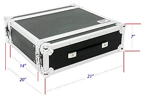 OSP Cases | ATA Road Case | 3-Space Effects Rack | 14" Deep | RC3U-14 - size: 3 Space, 14"