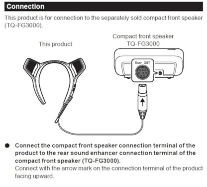 PIONEER Neck Speaker Rear Sound Enhancer for TQ-FG3000 Wired TQ-RG3000 | Sound TECTOR, for TQ-FG3000 only, plays rear sound near your ears, chat microphone, no-lag wired, lightweight neckband - style: REAR SOUND ENHANCER