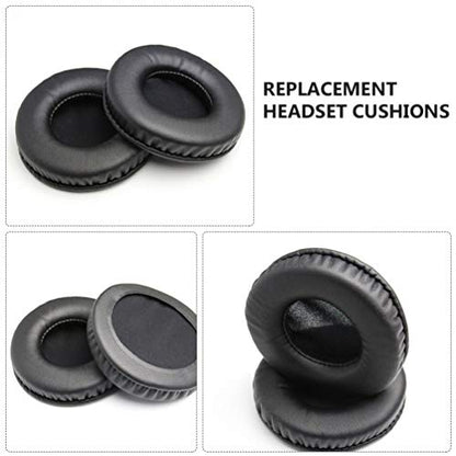 Uonlytech Headphone Ear Cushions Round Headset Ear Pads Earmuffs Replacement for Headset Headphone 80mm Black