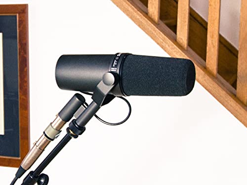 LEFXMOPHY SM7B Windscreen Mic Foam Replacement for Shure SM7B SM7dB Vocal Microphone A7WS Pop Filter, Noise-Cancellation Windsock Cover