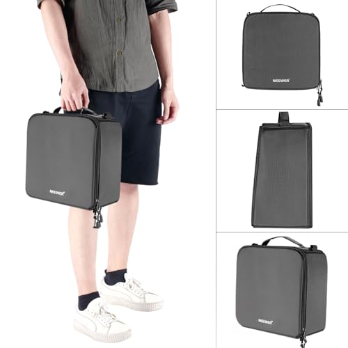 Neewer® Flexible Partition Camera Padded Bag Insert Protection Handbag for SLR DSLR Mirrorless Cameras and Lenses,Flash Light,Radio Trigger,Battery and Charger,Cables and Other Camera Accessories | For SLR, DSLR, Mirrorless Camera, Lens, Flash Light, Radi
