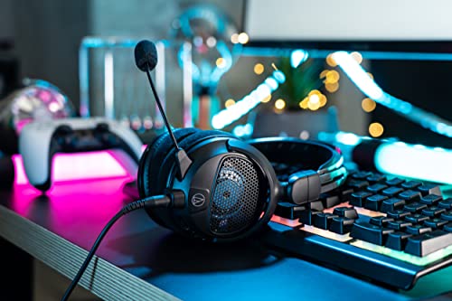 Audio-Technica ATH-GDL3BK Open-Back Gaming Headset, Black (Renewed)