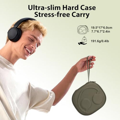 XANAD Hard Case for Bose QuietComfort, QC Ultra, QC 45, QC 35, QC45 SE, QC SE or Skullcandy Crusher Evo, Hesh ANC, Hesh Evo, Crusher ANC 2, Crusher, Riff 2 Noise Headphones, Green - color: Green