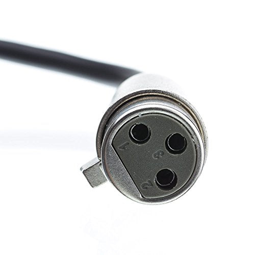 CableWholesale 3-Pin XLR Female to 1/4" TRS/Stereo Male Audio Cable, 24 AWG Microphone Cable, 6 feet - style: XLR Female to 1/4-Inch Stereo Male
