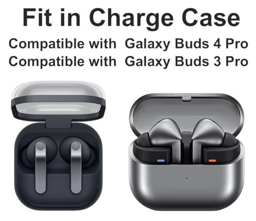 A-Focus for Galaxy Buds 4 Pro Memory Foam Ear Tips Replacement Comfortable Soft Noise Isolation Eartips Compatible with Galaxy Buds 3 Pro SM-R640 SM-R630 XL/L/M/S 4 Pairs