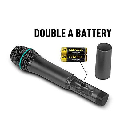 D Debra Audio AU400 Pro UHF 4 Channel Wireless Microphone System - color: with 4 Handheld (A)