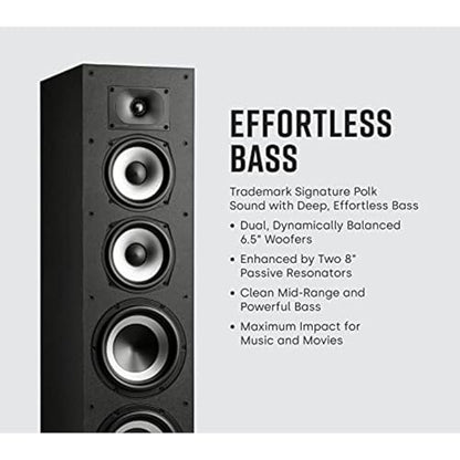 Polk Audio Monitor XT70 Large Home Tower Speaker (Single, Midnight Black) - style: Large Tower Speaker (XT70)